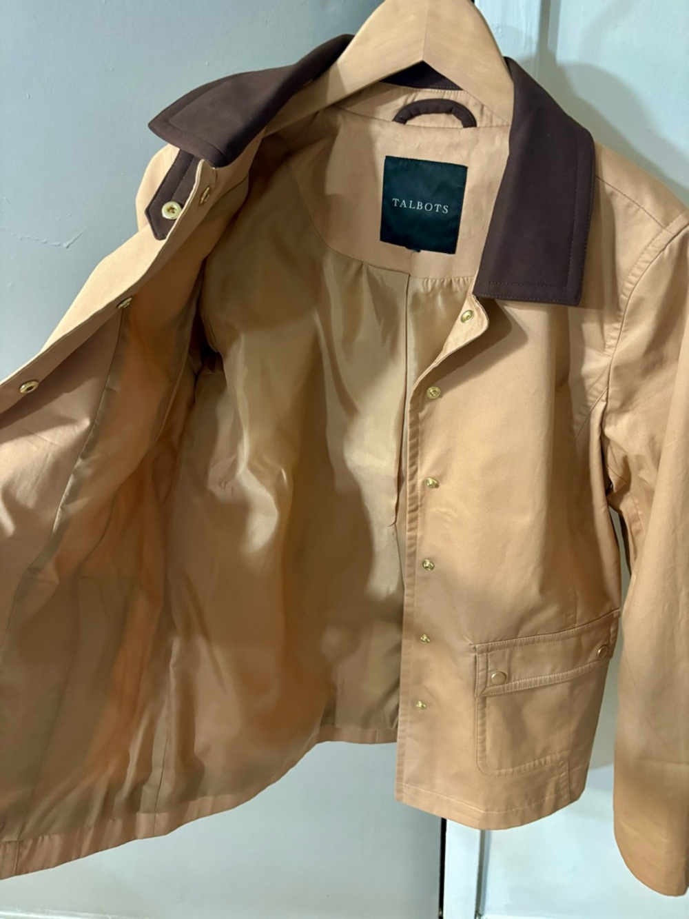 Talbots Coated Cotton Barn Jacket - Picture 8 of 8